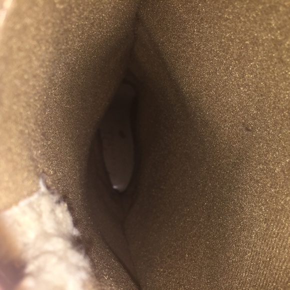 Tan Warm Tall Shearling Faux Suede Knee High Boots - Picture 4 of 8